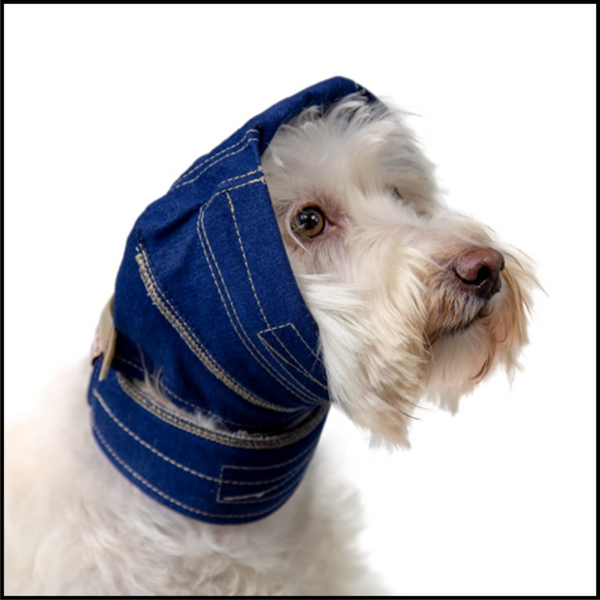 DOG No Flap Ear Wrap Denim