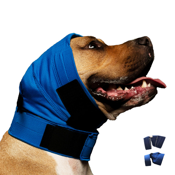 DOG No Flap Ear Wrap Denim/Pinpoint Combo Kit