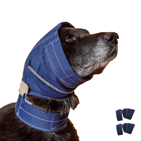 DOG No Flap Ear Wrap Denim/Pair Combo Kit