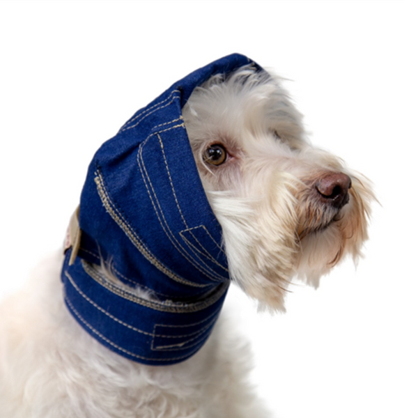 DOG No Flap Ear Wrap Denim